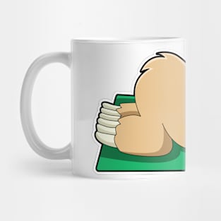 Sloth at Yoga on Yoga mat Mug